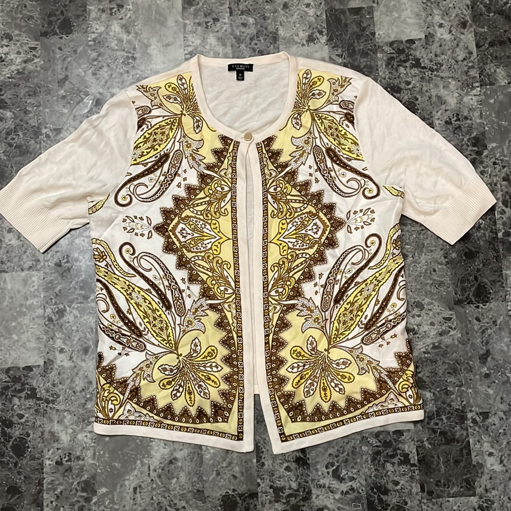 Talbots 100% silk sweater cardigan